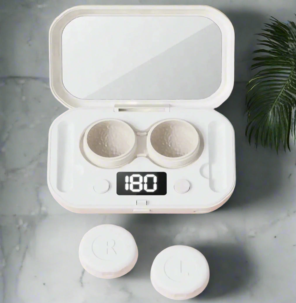 Portable Ultrasonic Contact Lens Cleansing Case