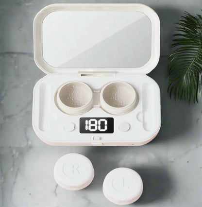 Portable Ultrasonic Contact Lens Cleansing Case